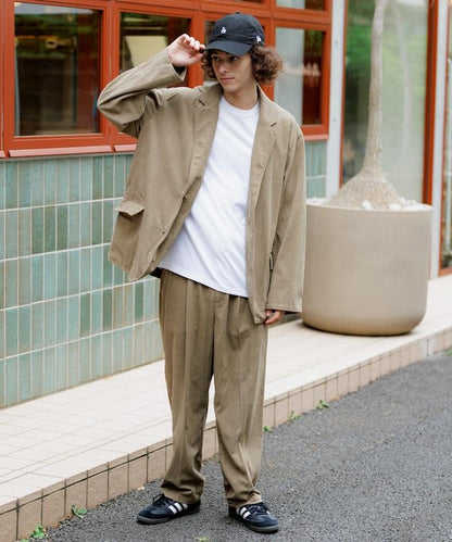Relax Fit 寬鬆燈芯絨西裝夾克套裝