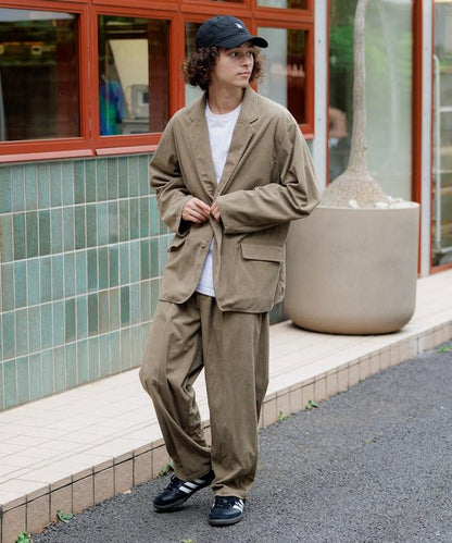 Relax Fit 寬鬆燈芯絨西裝夾克套裝