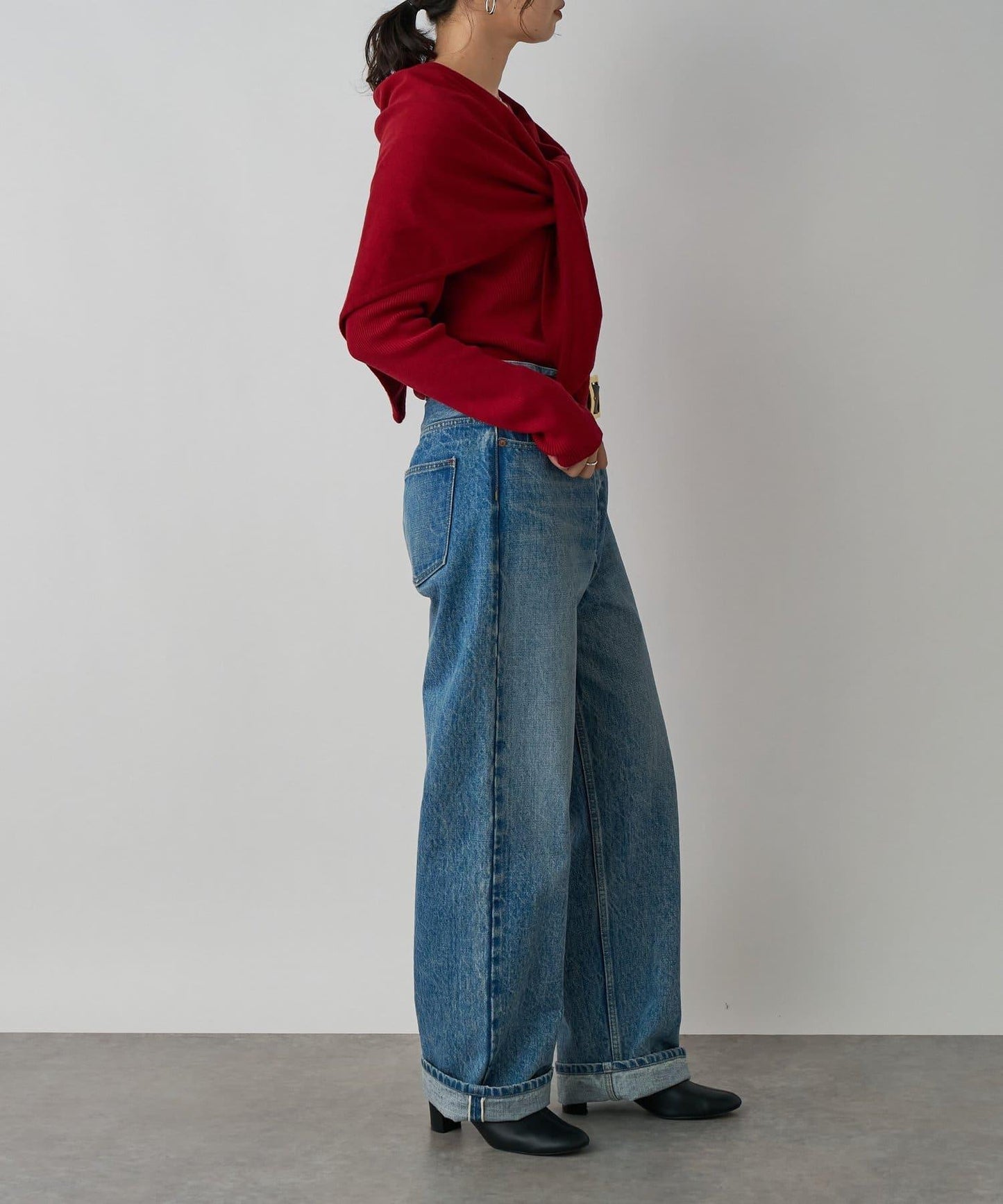 【MONN.:.(モン)】岡山直筒牛仔褲