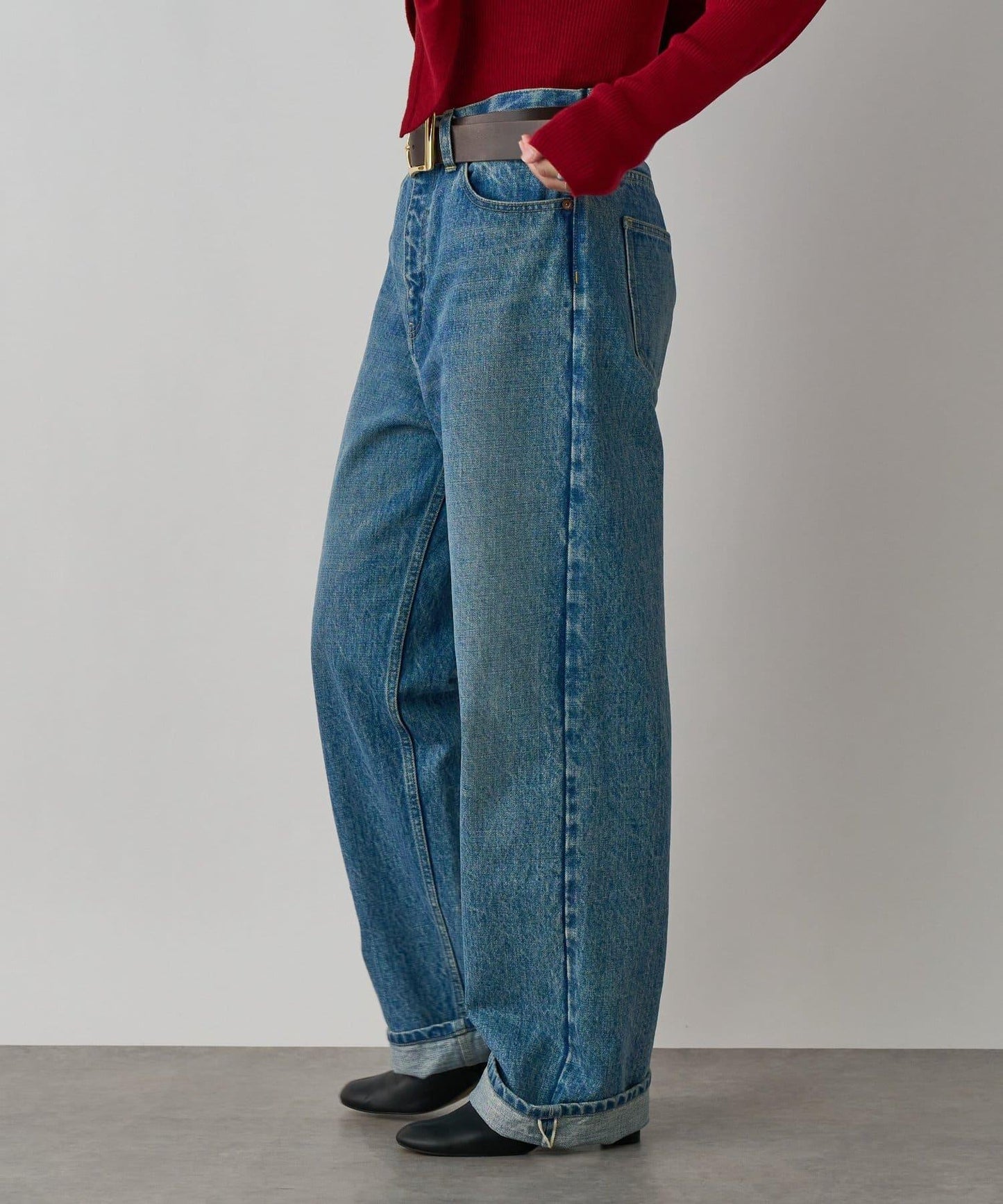 【MONN.:.(モン)】岡山直筒牛仔褲