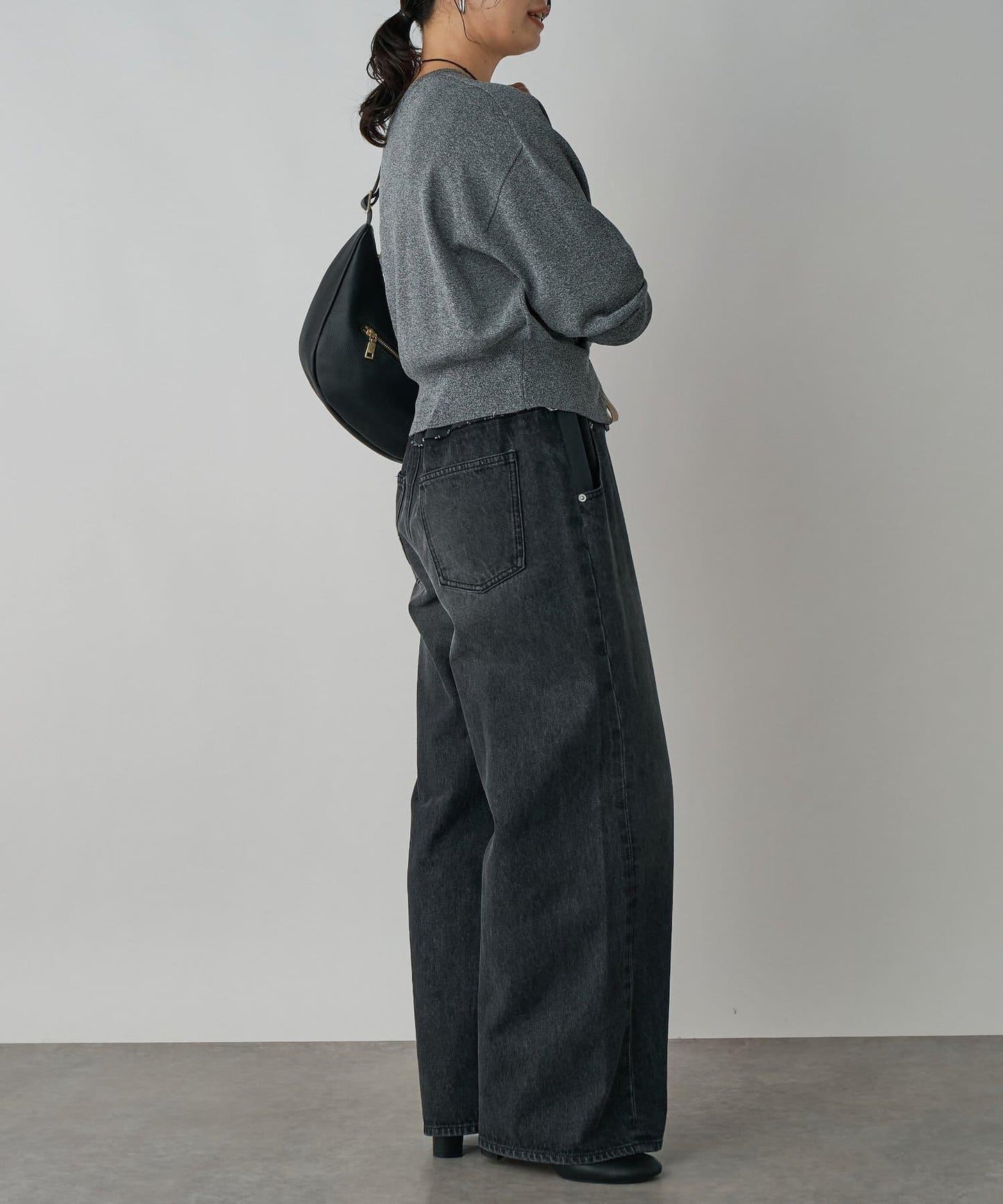 【時尚設計】拼接牛仔衛衣