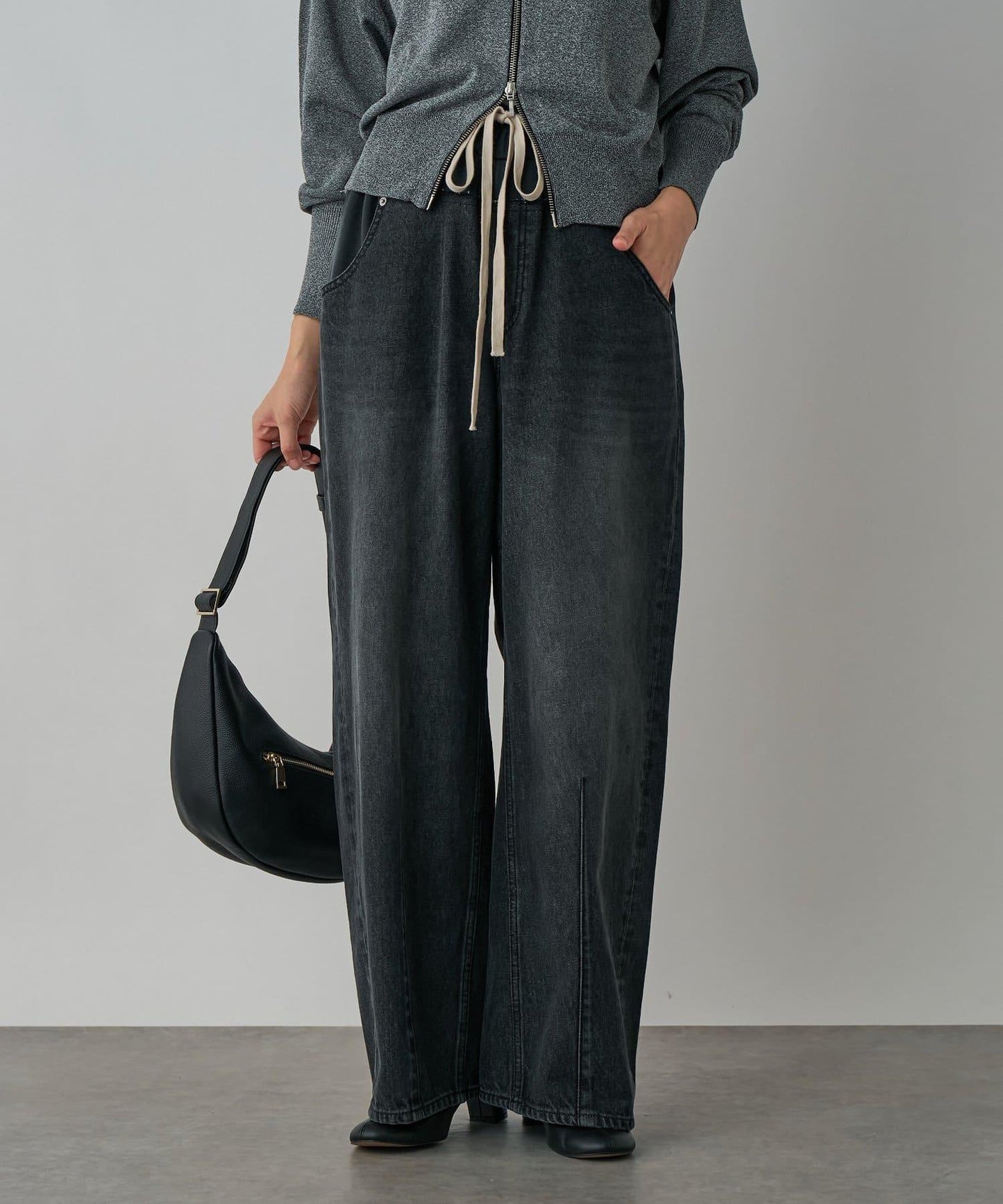 【時尚設計】拼接牛仔衛衣