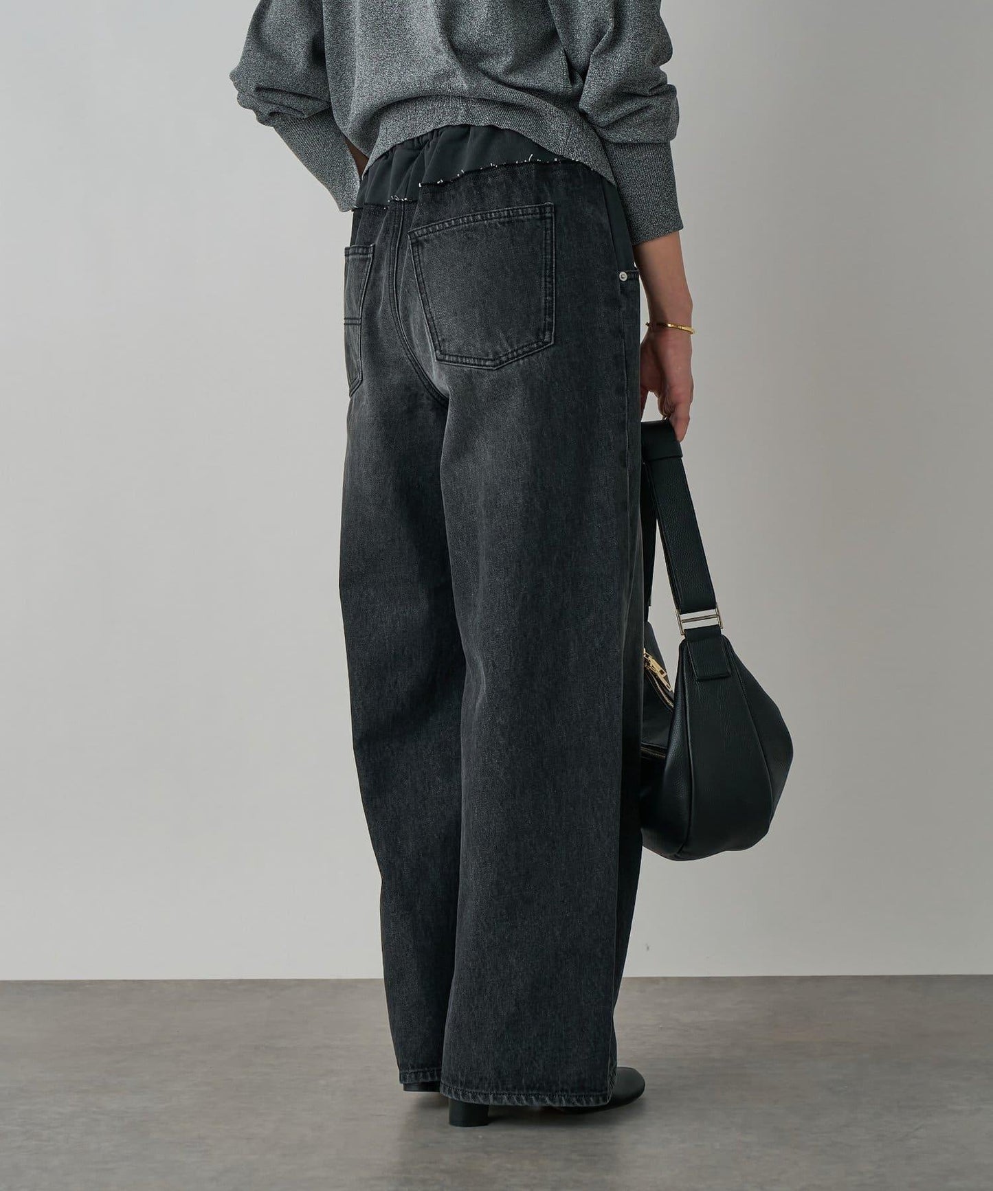 【時尚設計】拼接牛仔衛衣