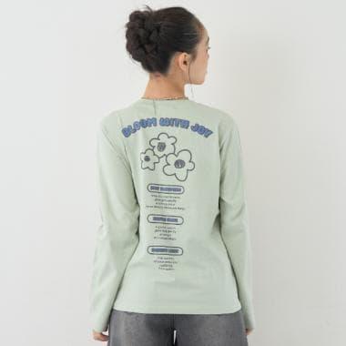 【7days】花卉標誌長袖T恤