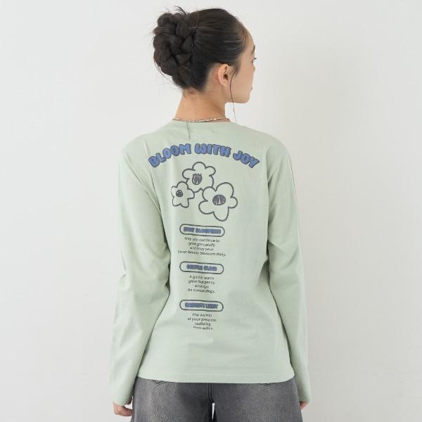 【7days】花卉標誌長袖T恤