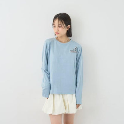 【7days】花卉標誌長袖T恤