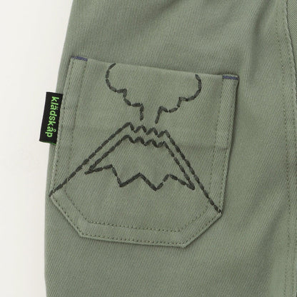 恐龍與火山長款錐形褲