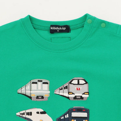 電車貼布繡長袖T恤