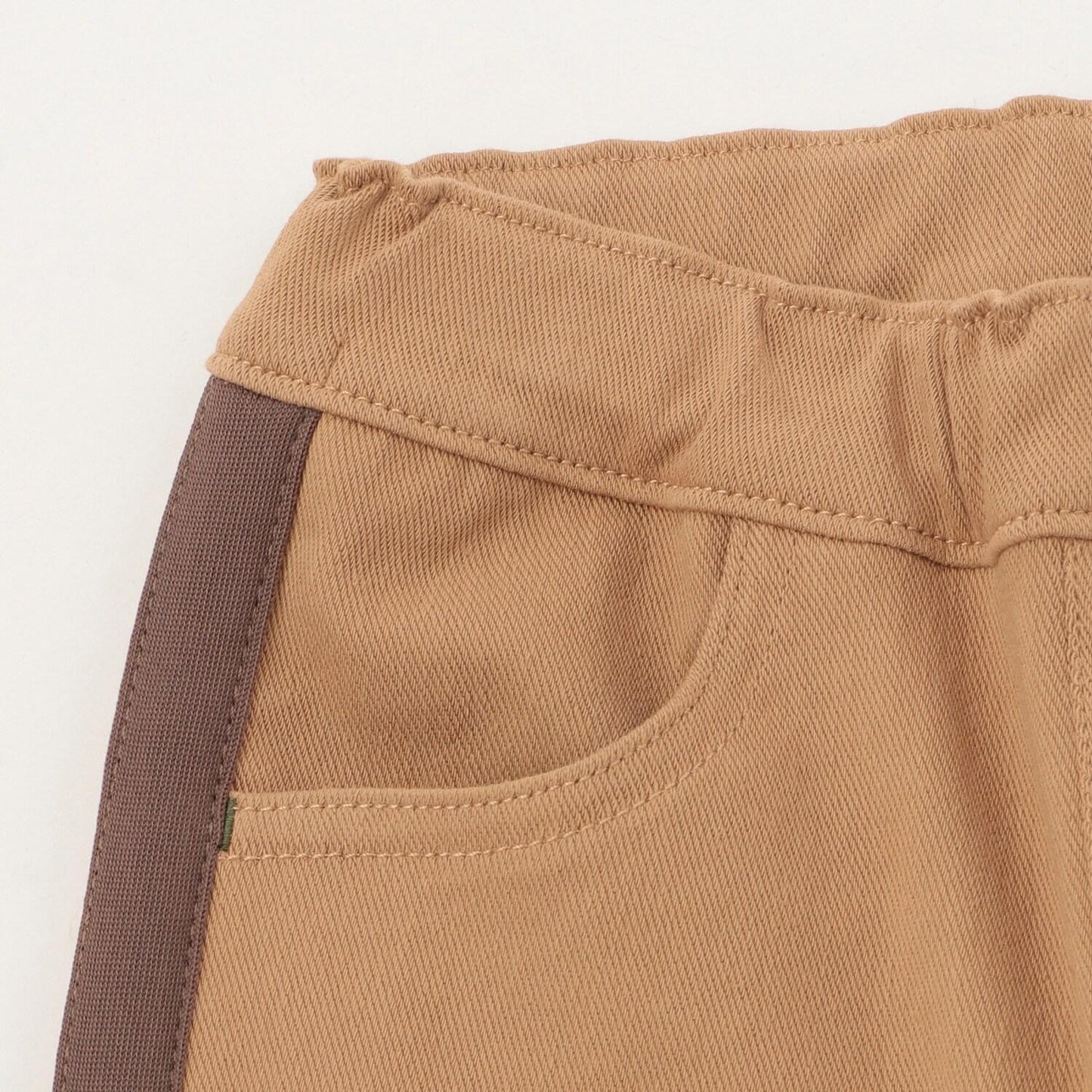 Logo+側邊條紋長款工裝褲