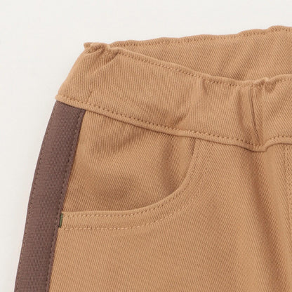 Logo+側邊條紋長款工裝褲