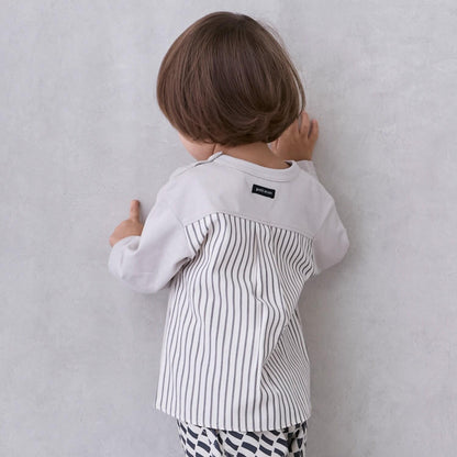 工程車輛刺繡長袖T恤