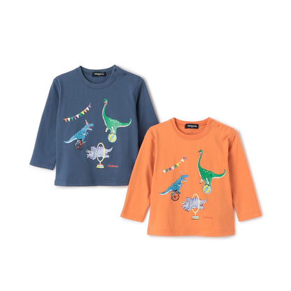 馬戲團恐龍長袖T恤