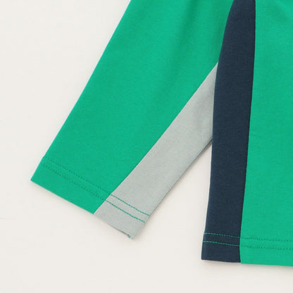 電車貼布繡長袖T恤