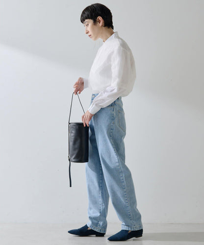 【THE PAUSE】高腰弧形牛仔褲
