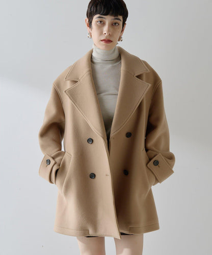 【THE PAUSE】中長款P型大衣