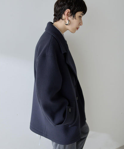 【THE PAUSE】中長款P型大衣