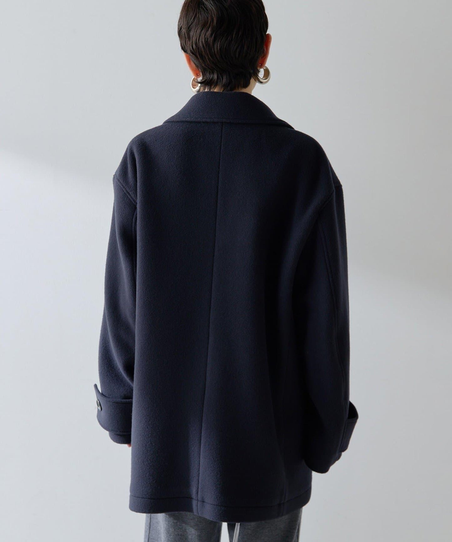【THE PAUSE】中長款P型大衣