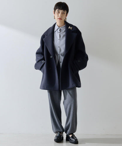 【THE PAUSE】中長款P型大衣