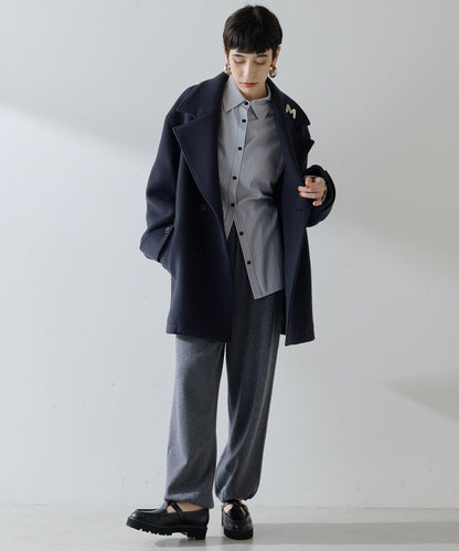 【THE PAUSE】中長款P型大衣