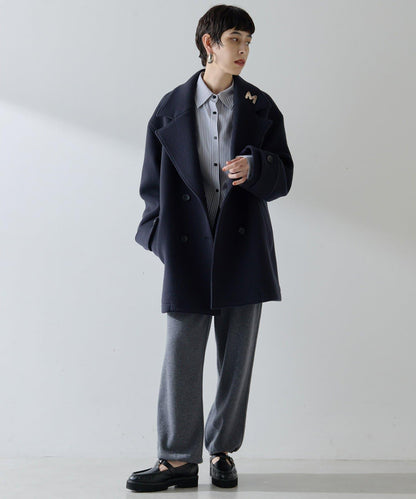 【THE PAUSE】中長款P型大衣