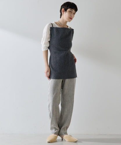 【THE PAUSE】高腰弧形牛仔褲