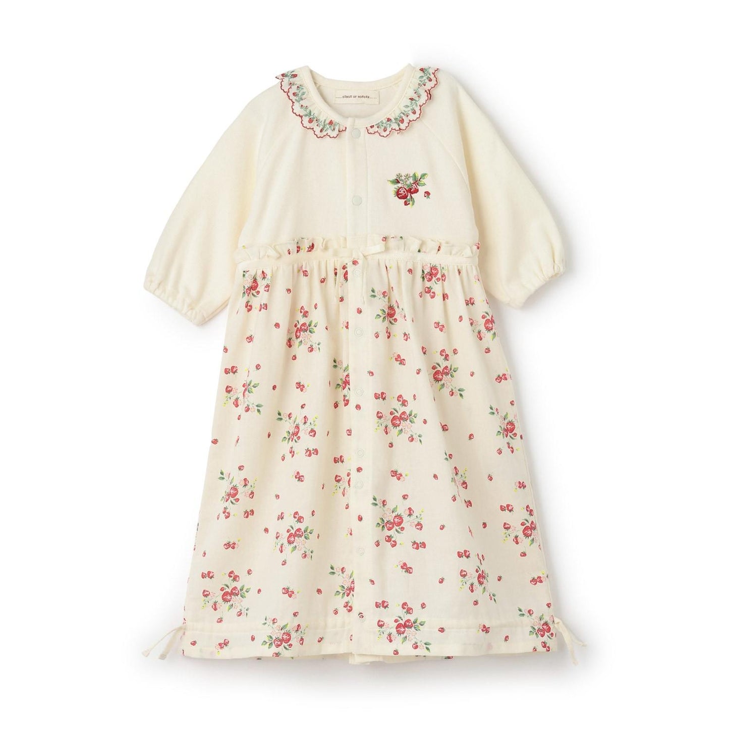 野草莓斜紋布2WAY連衣裙