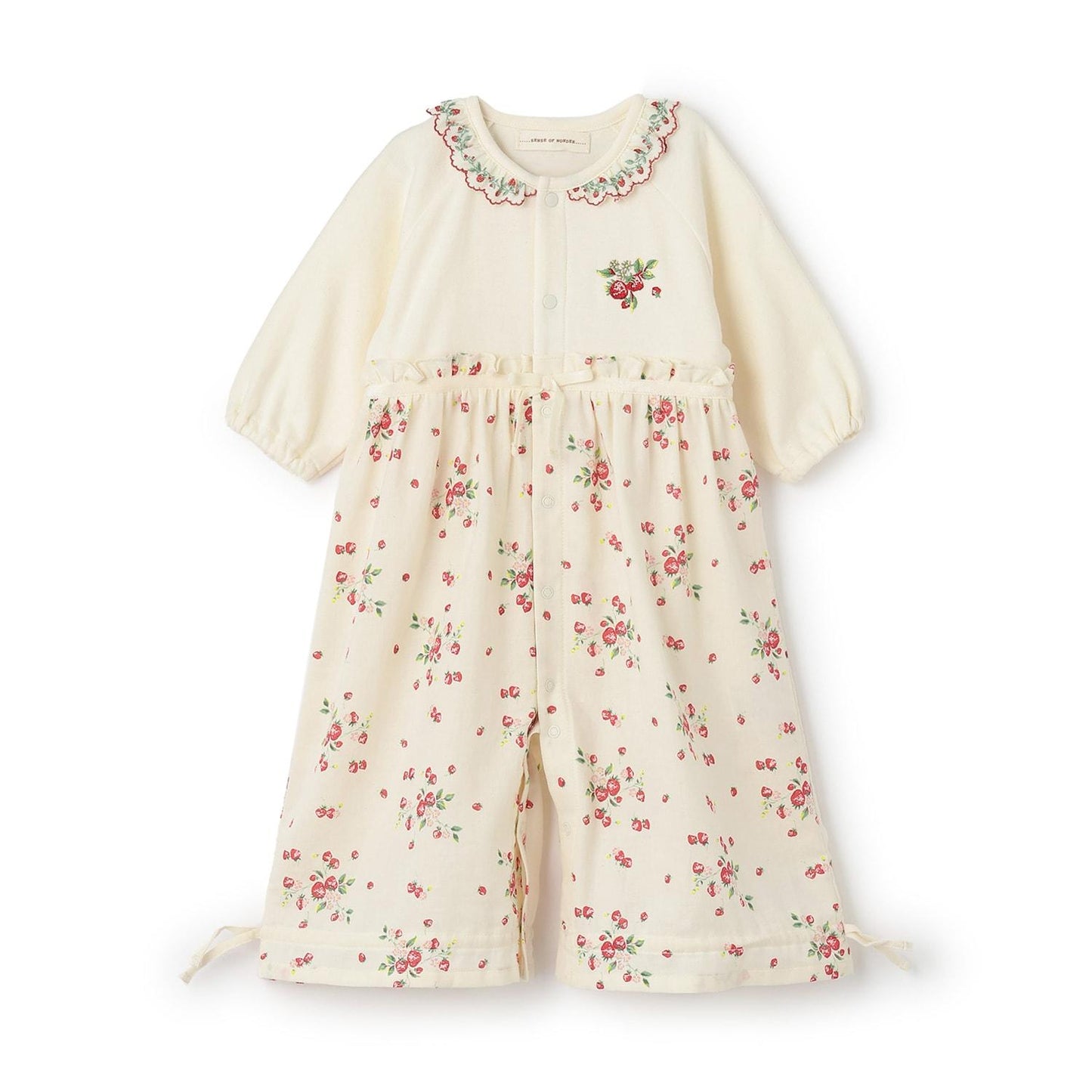 野草莓斜紋布2WAY連衣裙