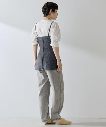 【THE PAUSE】高腰弧形牛仔褲