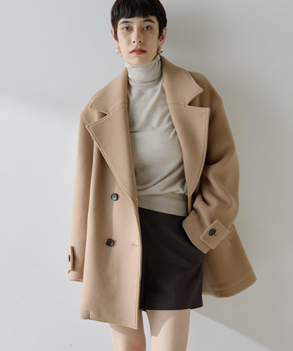【THE PAUSE】中長款P型大衣