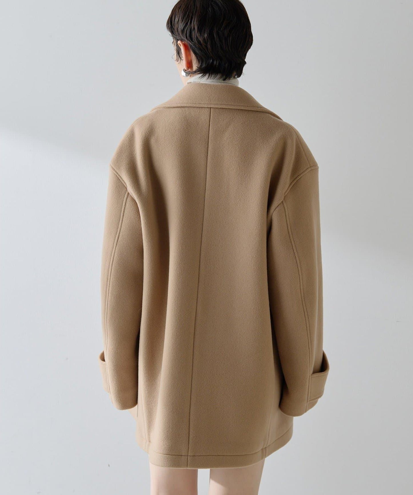 【THE PAUSE】中長款P型大衣