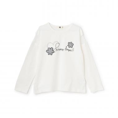 肩部網紗長袖T恤