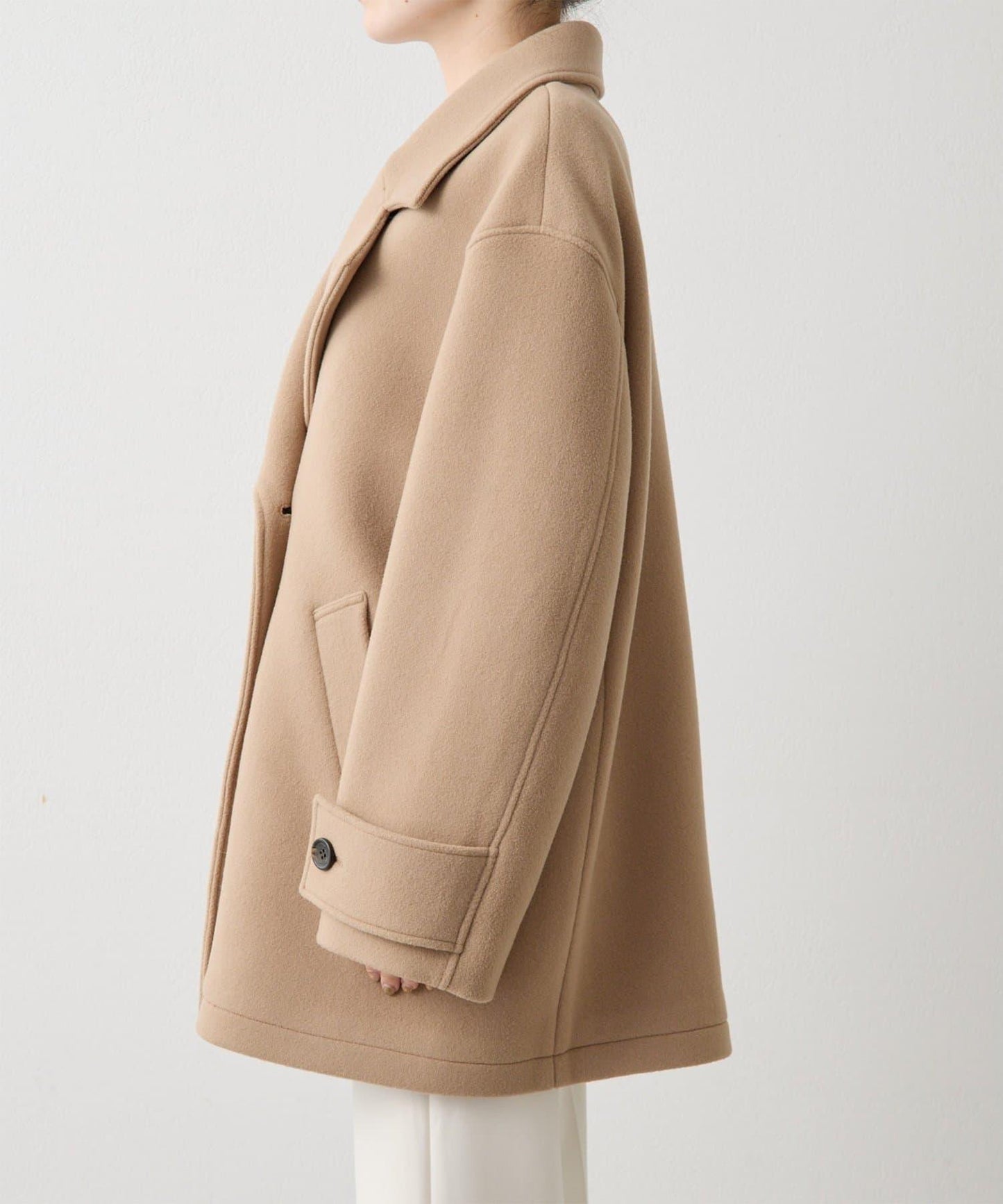 【THE PAUSE】中長款P型大衣
