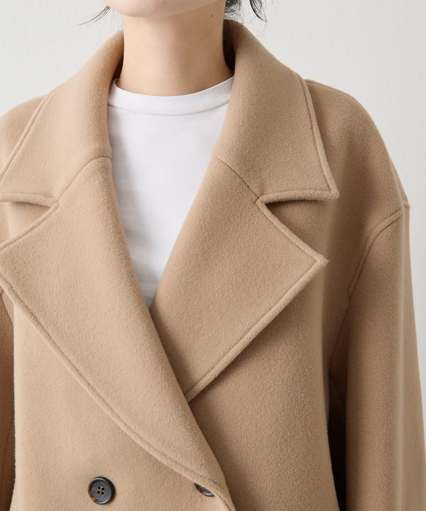 【THE PAUSE】中長款P型大衣