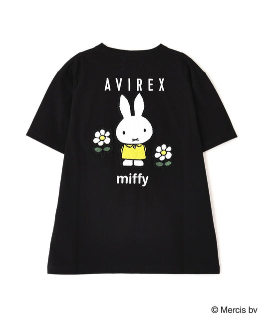 AVIREX×《米菲》刺繡T恤/AVIREX×《米菲》刺繡T恤