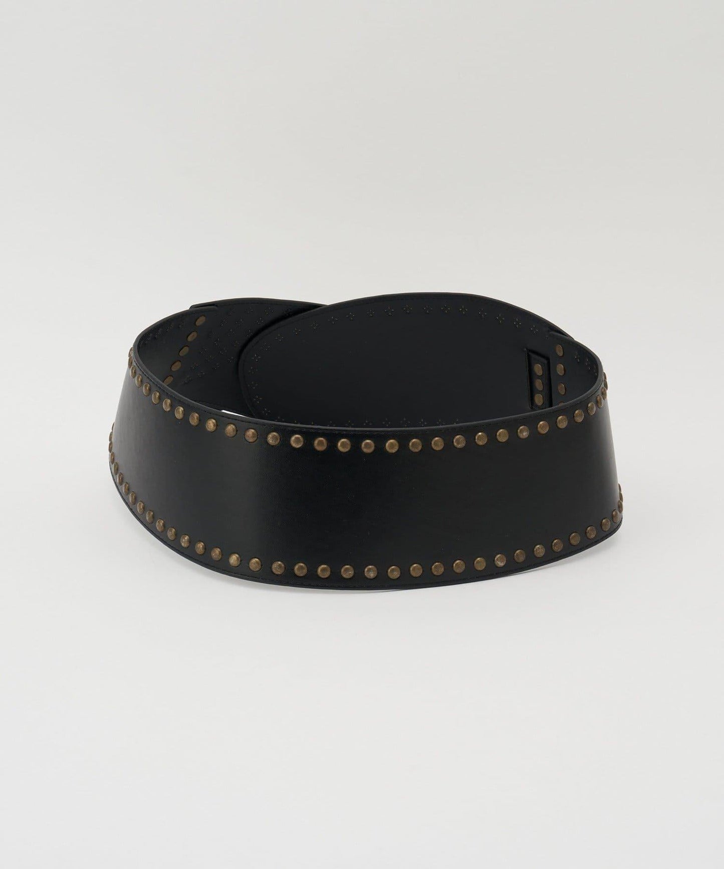 鉚釘寬版西部風腰帶