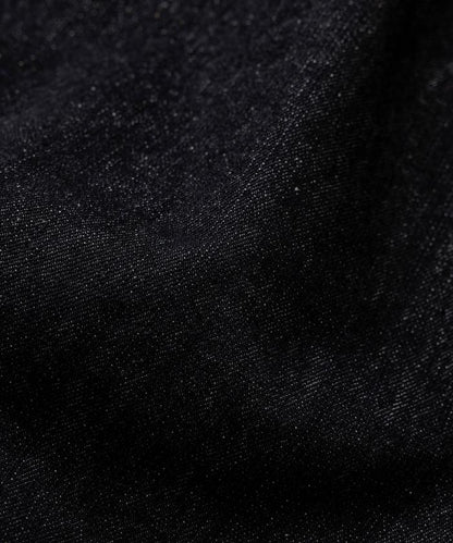 寬鬆版型弧形牛仔褲 單次水洗