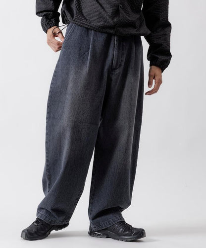 寬鬆錐形牛仔休閒長褲