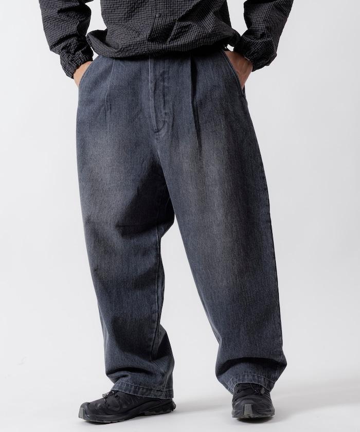 寬鬆錐形牛仔休閒長褲