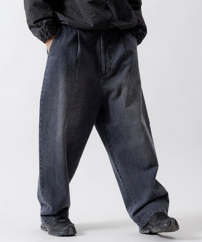 寬鬆錐形牛仔休閒長褲