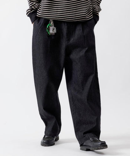 寬鬆錐形牛仔休閒長褲