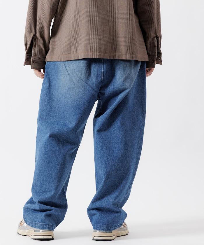 寬鬆錐形牛仔休閒長褲