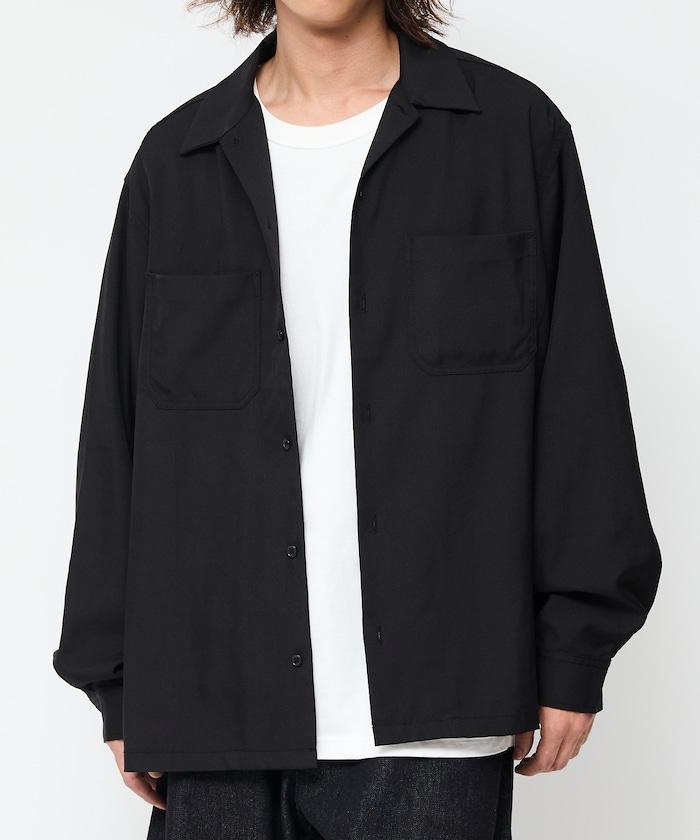 寬鬆版長袖工裝襯衫夾克