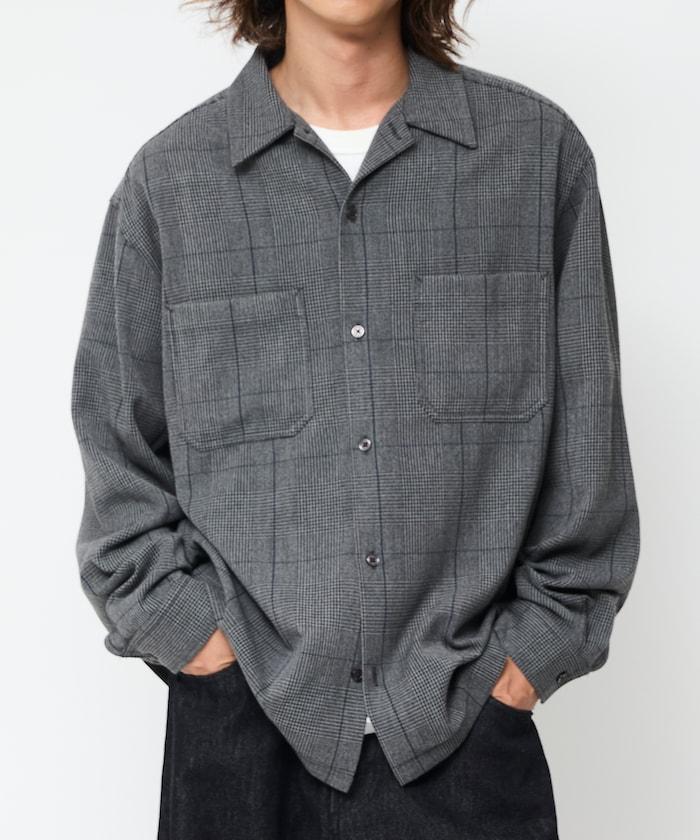 寬鬆版長袖工裝襯衫夾克