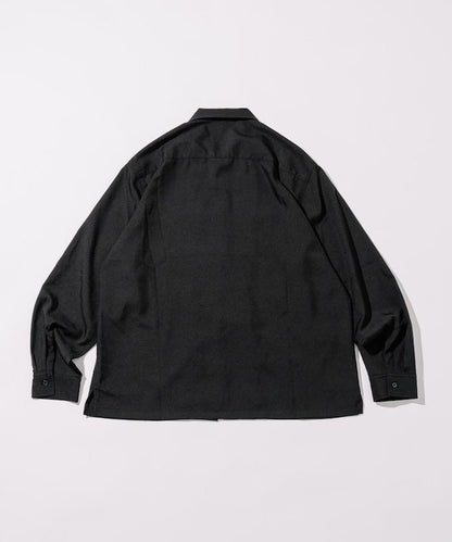 寬鬆版長袖工裝襯衫夾克