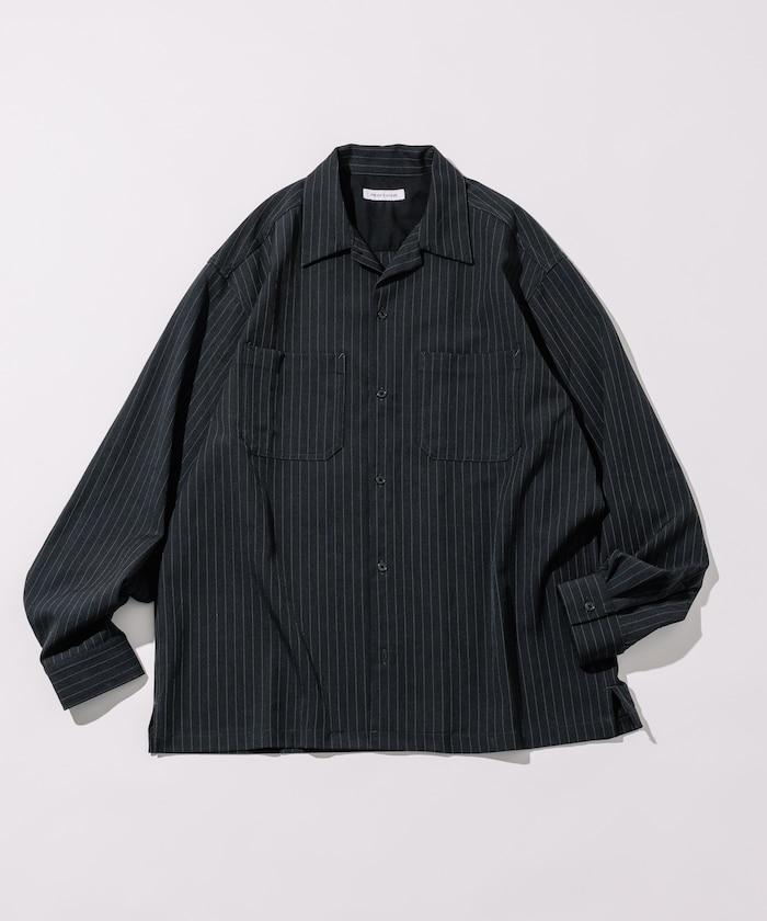 寬鬆版長袖工裝襯衫夾克