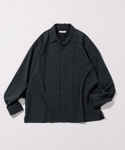 寬鬆版長袖工裝襯衫夾克