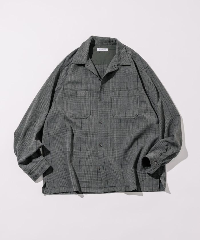 寬鬆版長袖工裝襯衫夾克