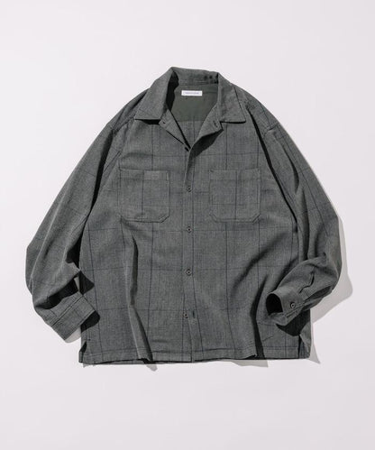 寬鬆版長袖工裝襯衫夾克