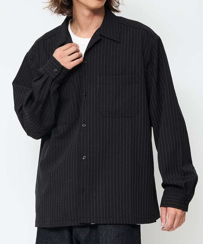 寬鬆版長袖工裝襯衫夾克