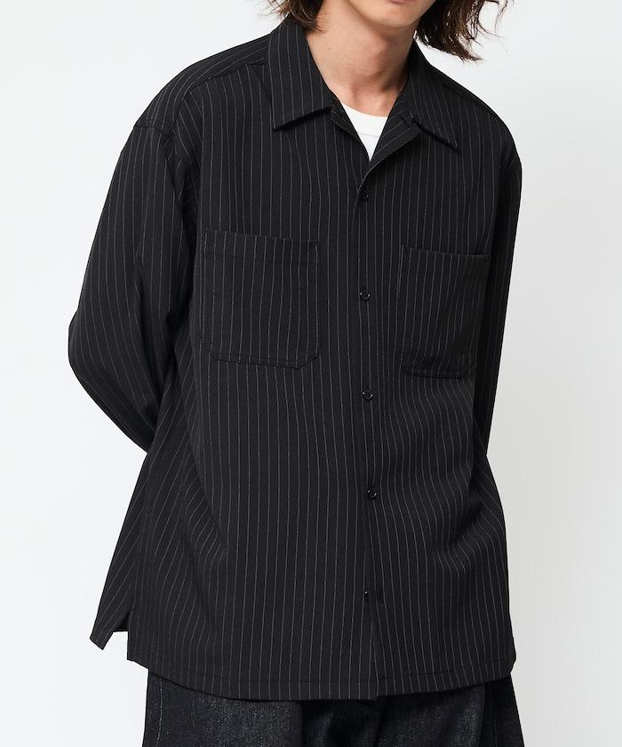 寬鬆版長袖工裝襯衫夾克